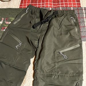 Hunter Green winter, windbreaker pants, ski snow L